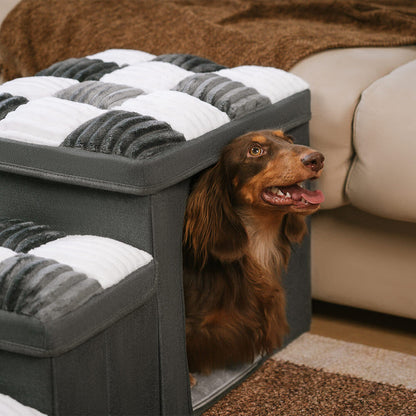 Hundetreppe mit Stauraum - Gelenkschonend | Einfacher Aufbau