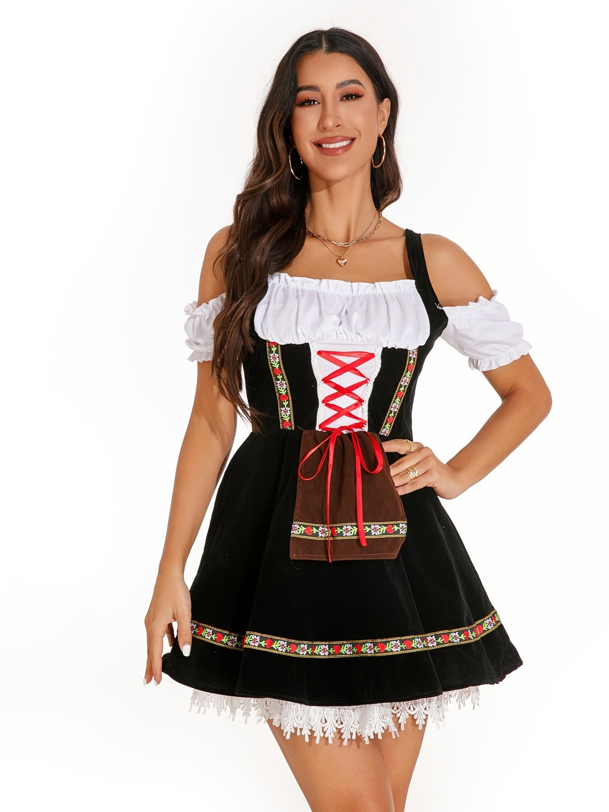 Damen Oktoberfest Dirndl – Traditionelle bayerische Tracht, deutsches Partykostüm