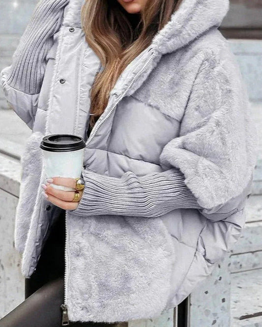 Damen Winter-Daunenjacke mit Kapuze