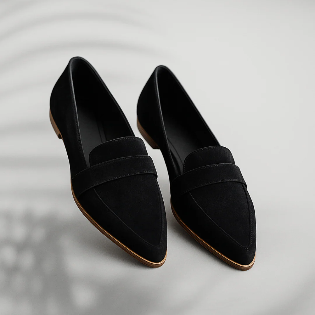 Damen Orthopädische Slip-On Mokassins mit Rutschfester Sohle