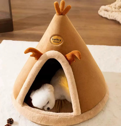 Kuschelhöhle für Haustiere - Gemütlicher Rückzugsort für Hunde & Katzen