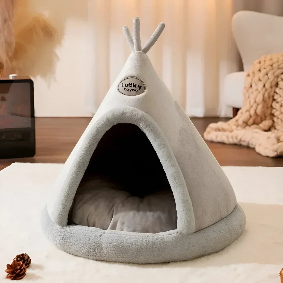 Kuschelhöhle für Haustiere - Gemütlicher Rückzugsort für Hunde & Katzen