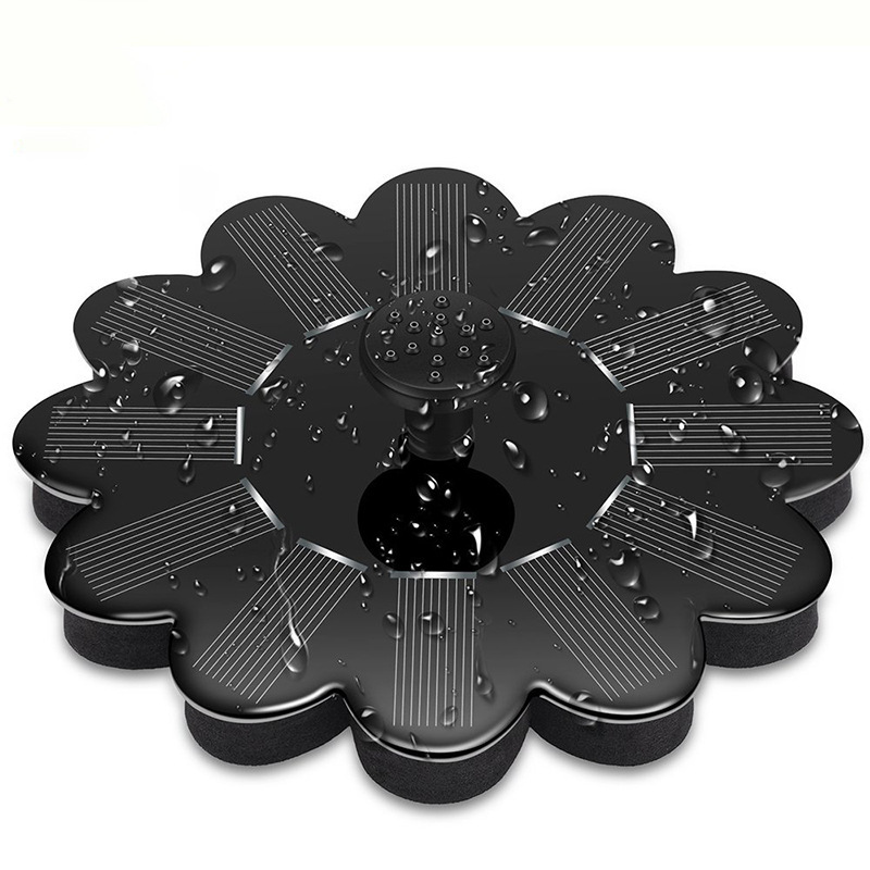 Solarbetriebene Wasserfontäne | Blumen-Design für Garten und Teiche