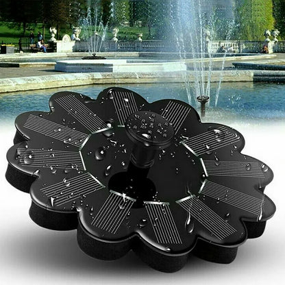 Solarbetriebene Wasserfontäne | Blumen-Design für Garten und Teiche
