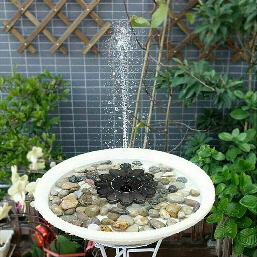 Solarbetriebene Wasserfontäne | Blumen-Design für Garten und Teiche
