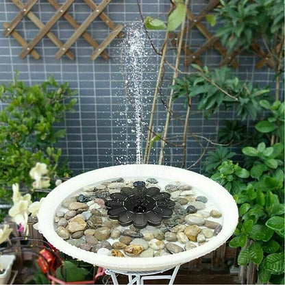 Solarbetriebene Wasserfontäne | Blumen-Design für Garten und Teiche