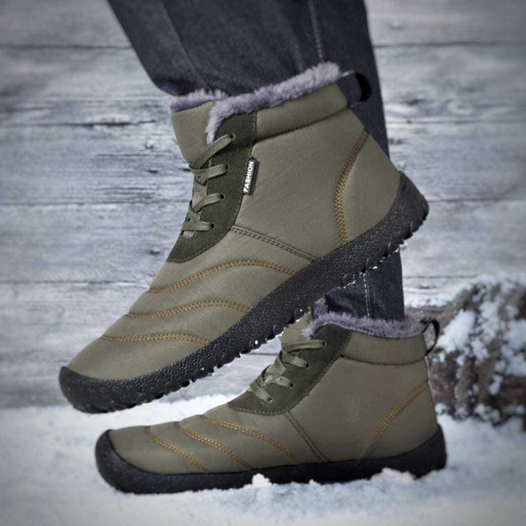 Herren Barfuß-Winterschuhe – Warm, Rutschfest & Natürliches Laufgefühl