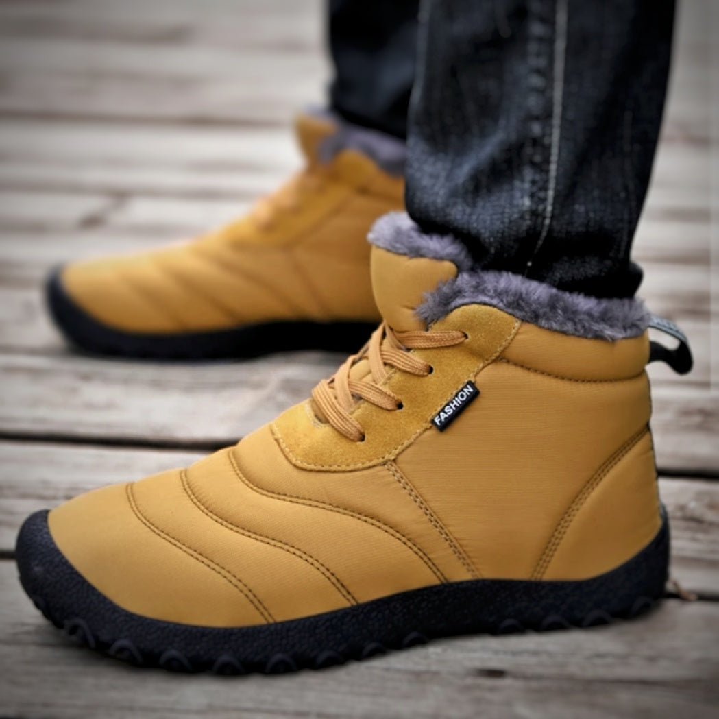 Herren Barfuß-Winterschuhe – Warm, Rutschfest & Natürliches Laufgefühl