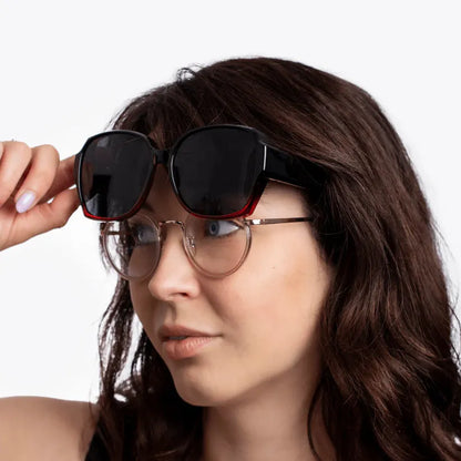 Unisex Überzieh-Sonnenbrille mit Polarisierten Gläsern
