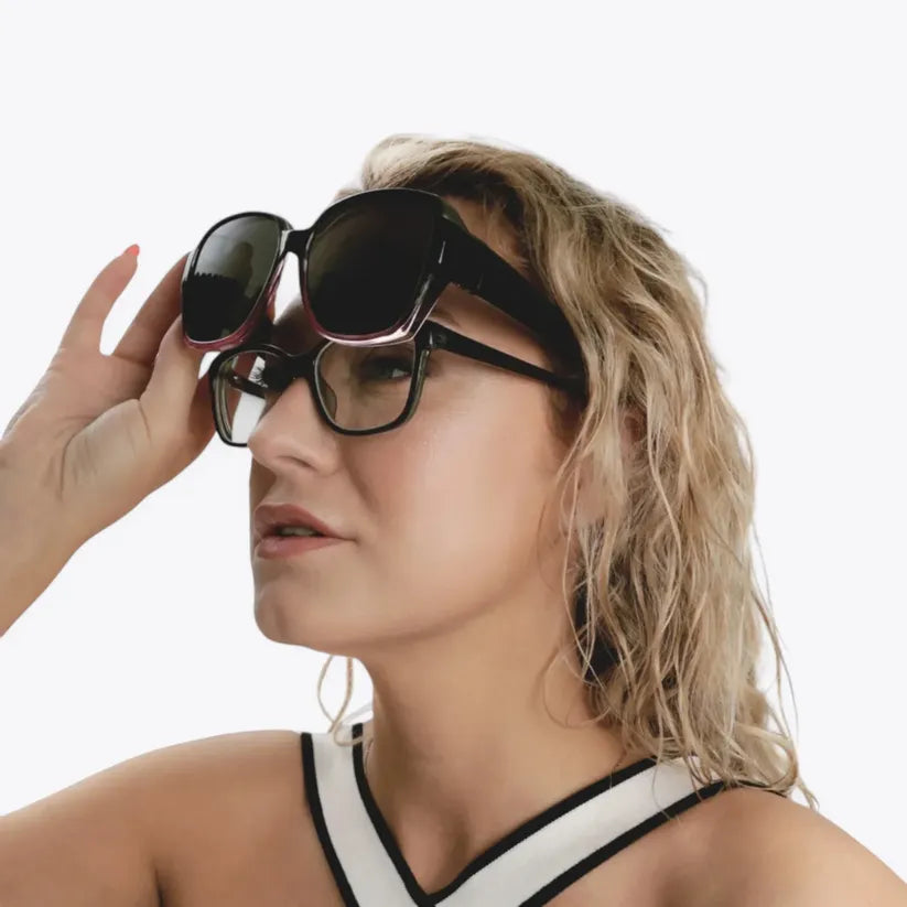 Unisex Überzieh-Sonnenbrille mit Polarisierten Gläsern