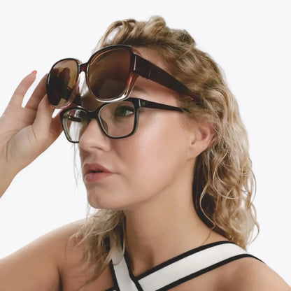 Unisex Überzieh-Sonnenbrille mit Polarisierten Gläsern