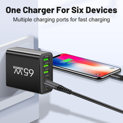 Universal 65W 6-in-1 Schnellladegerät für 6 Geräte gleichzeitig