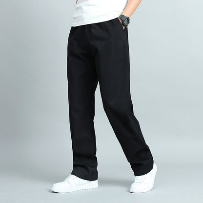 Herren Frühling Gerade Baumwollhose mit Mehrfach-Taschen-Design