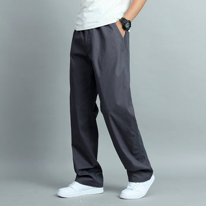 Herren Frühling Gerade Baumwollhose mit Mehrfach-Taschen-Design
