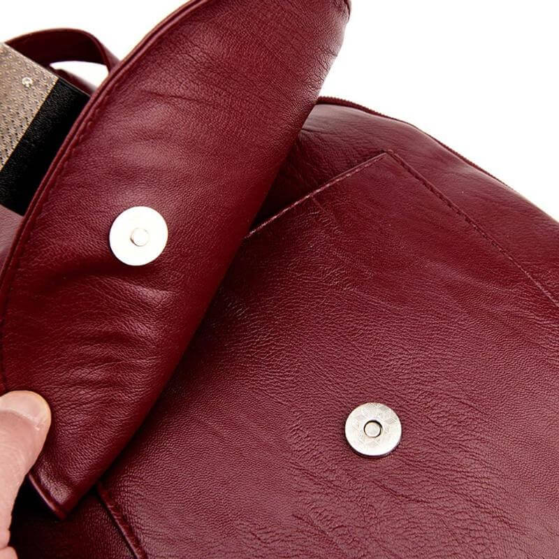 Premium wasserdichter Leder-Rucksack für Damen