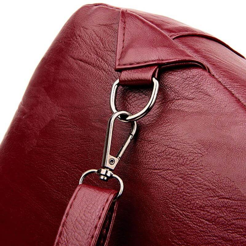 Premium wasserdichter Leder-Rucksack für Damen