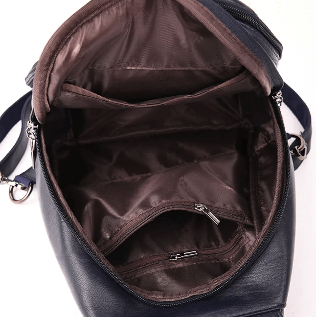Premium wasserdichter Leder-Rucksack für Damen