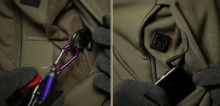 Wasserdichtes Outdoor-Taktik-Set für Herren mit Kapuzenjacke und Cargohose